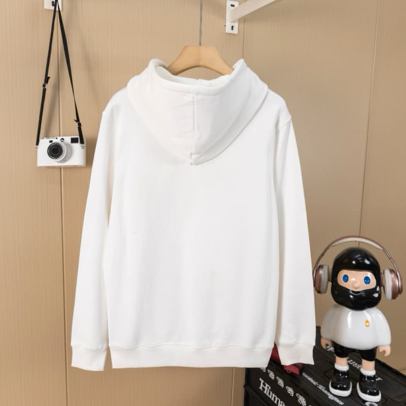 Letter Embroidery Drawstring Pocket Hoodie