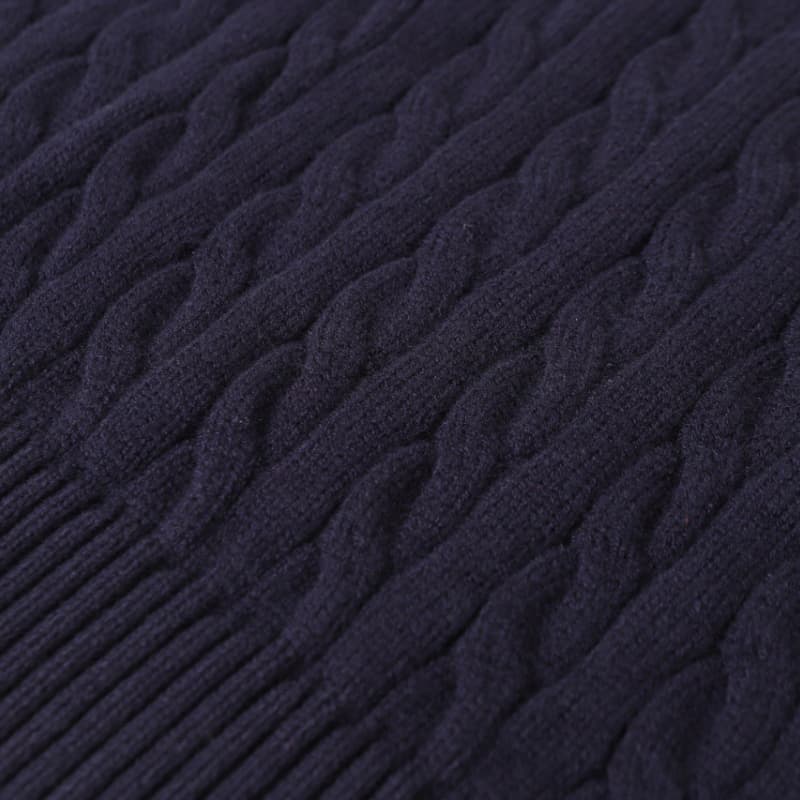Cable-Knit Crewneck Sweater