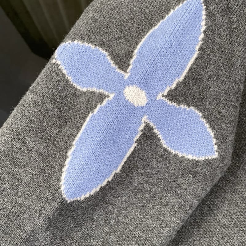 Classic Jacquard Knit Wool Sweater