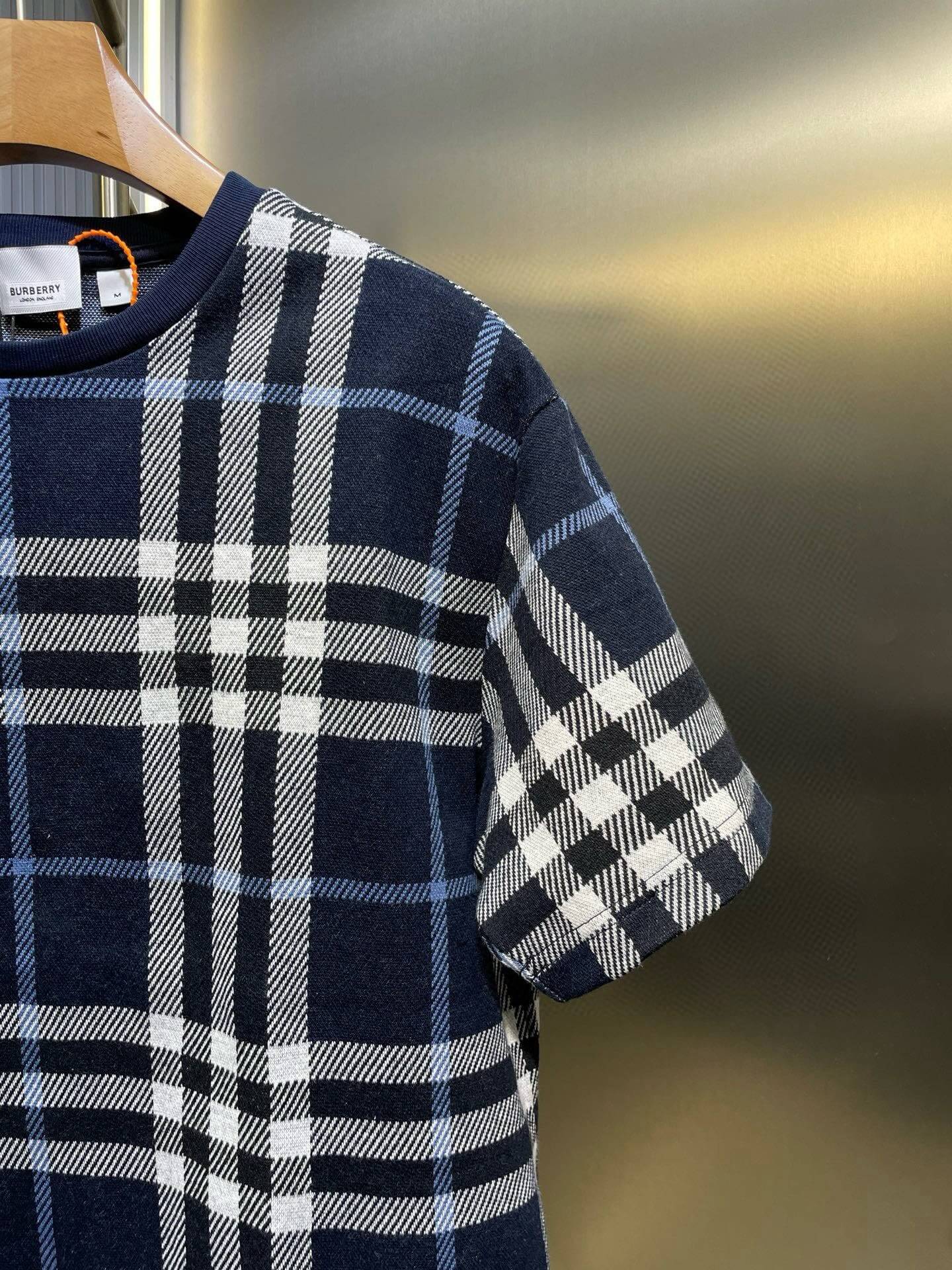 Retro Knit Check T-Shirt