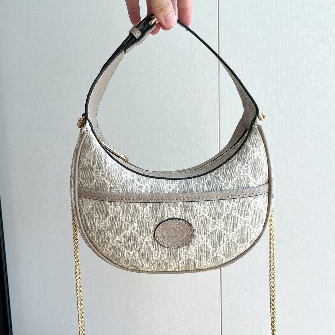 Vintage Crescent-Shaped Handheld Shoulder Bag