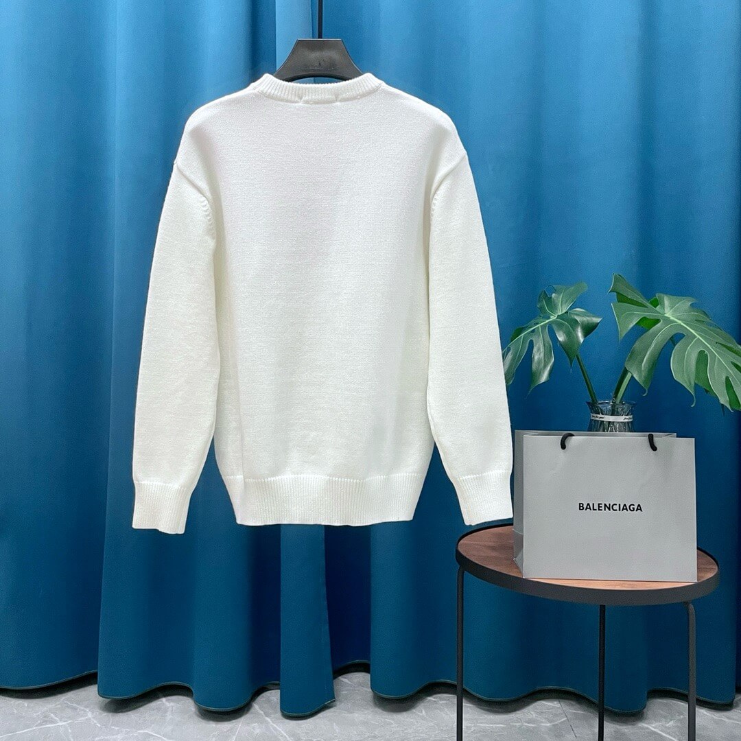 Red Letter Embroidered Sweater