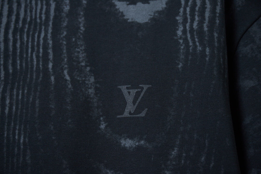Ripple Texture Puff Print T-Shirt