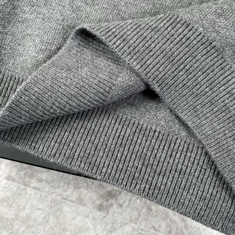 Classic Jacquard Knit Wool Sweater