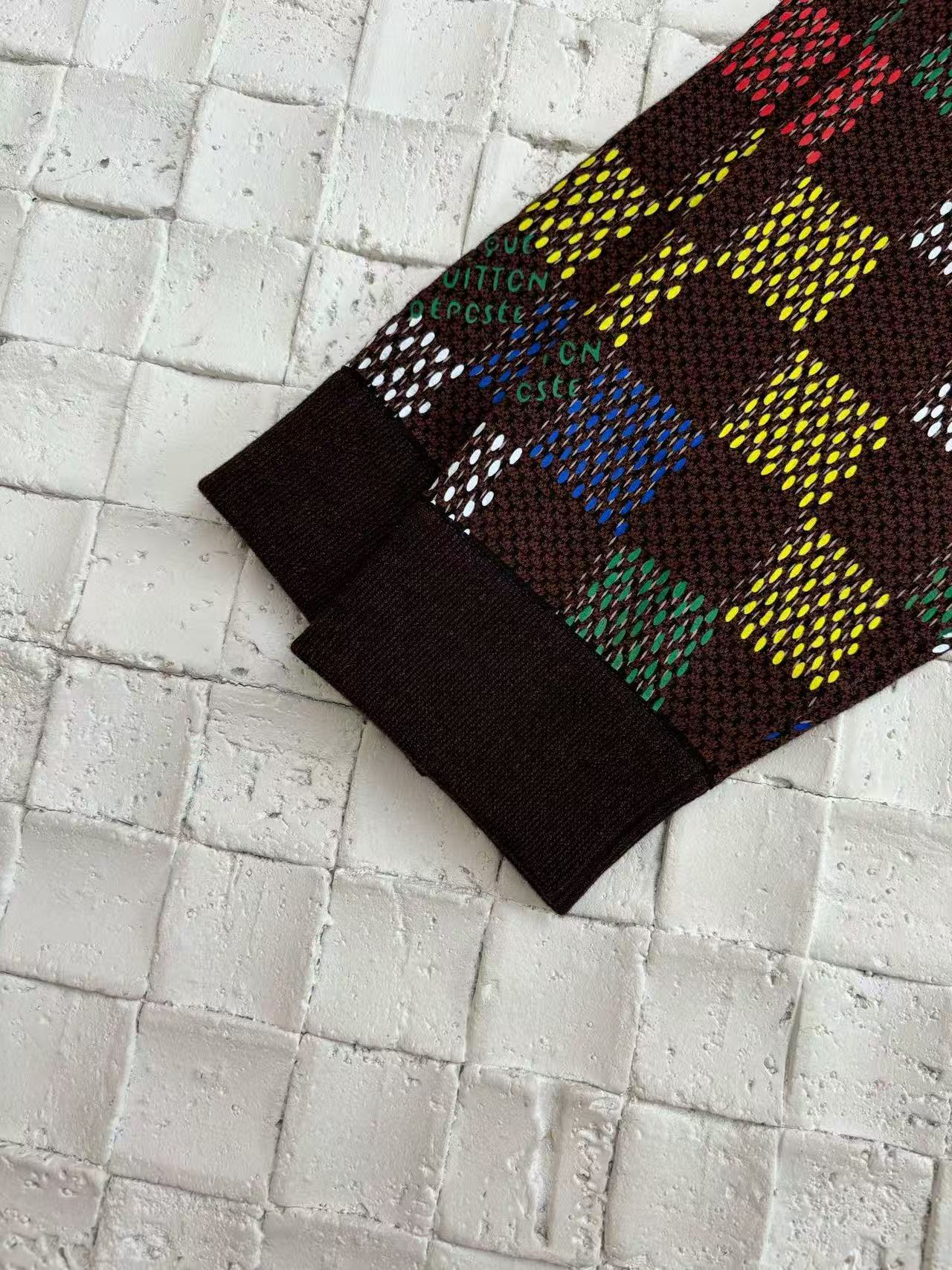 Retro Checkered Knit Jacket