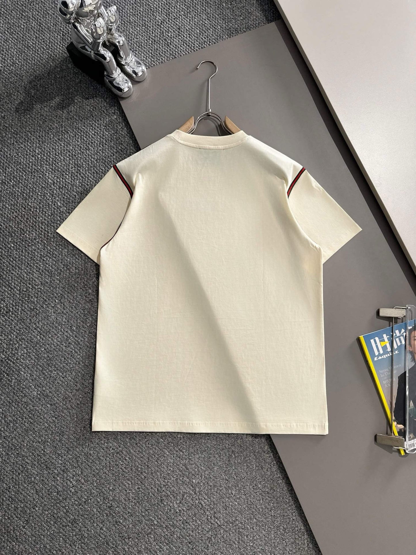 Letter Embroidered T Shirt