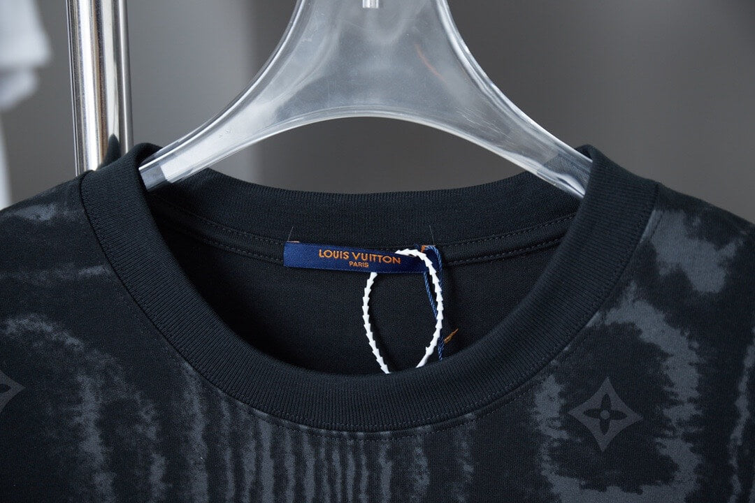 Ripple Texture Puff Print T-Shirt