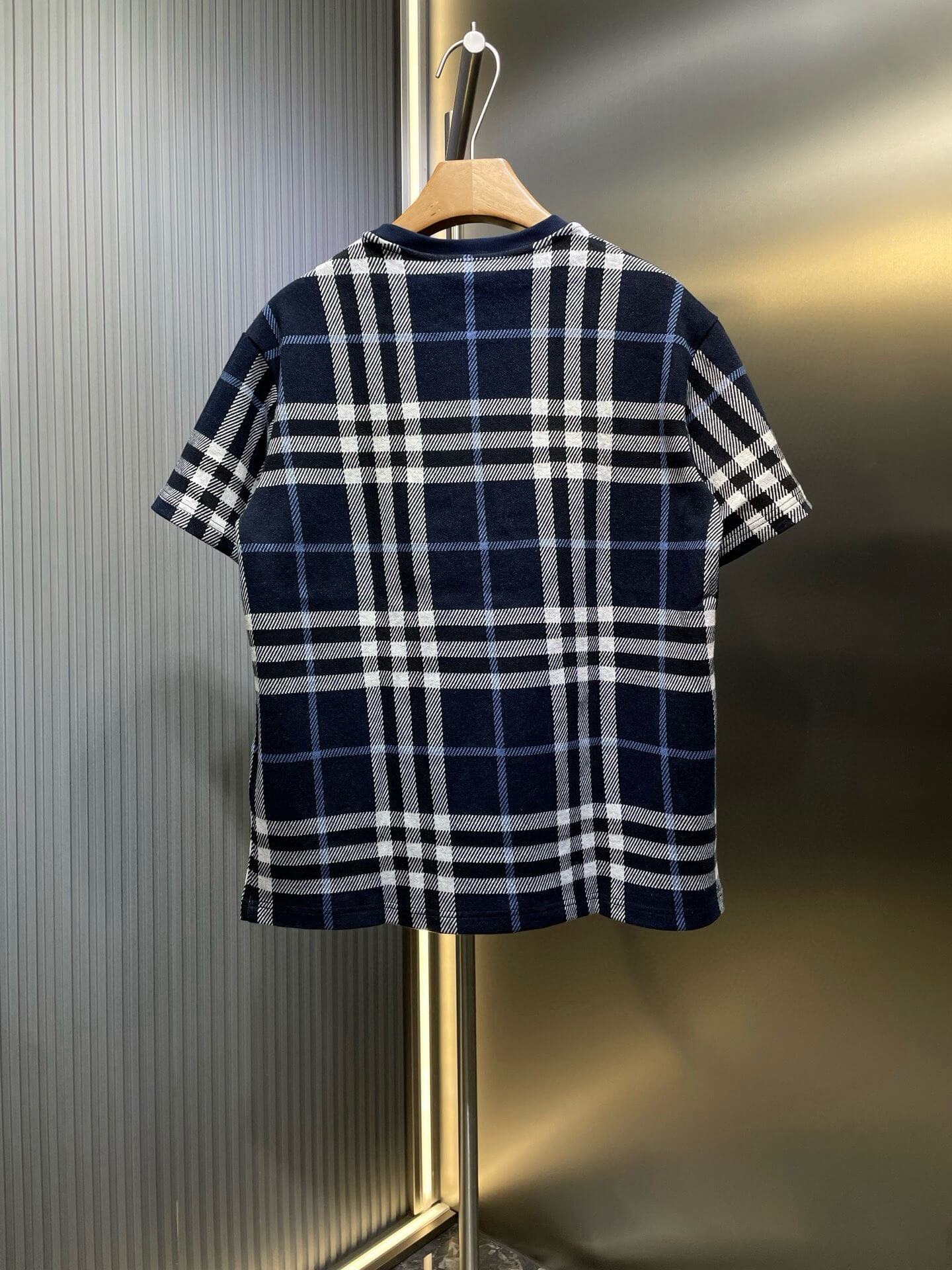 Retro Knit Check T-Shirt