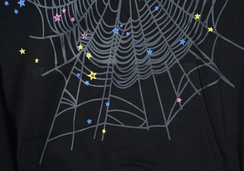 Classic Web Black & Pink Hoodie