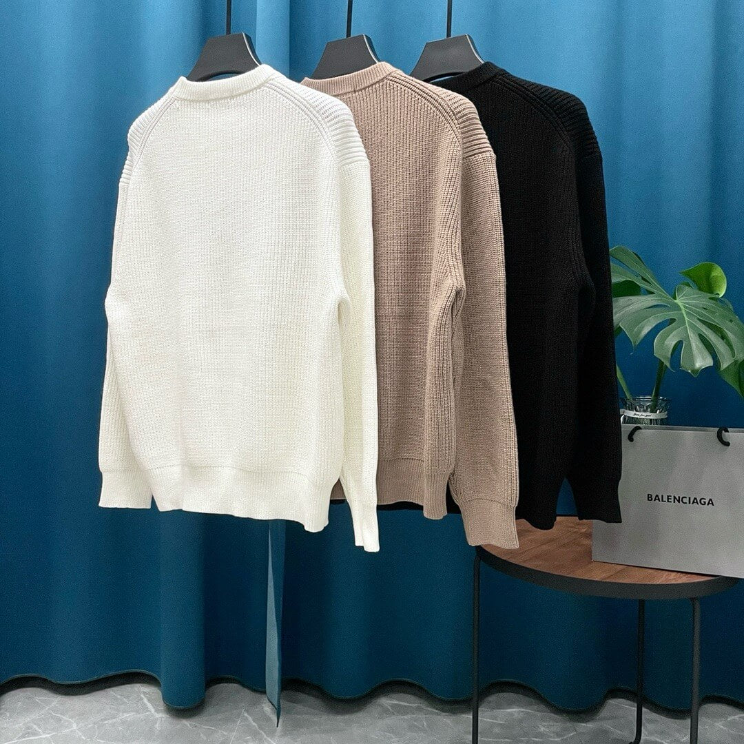 Classic Letter Embroidered Sweater
