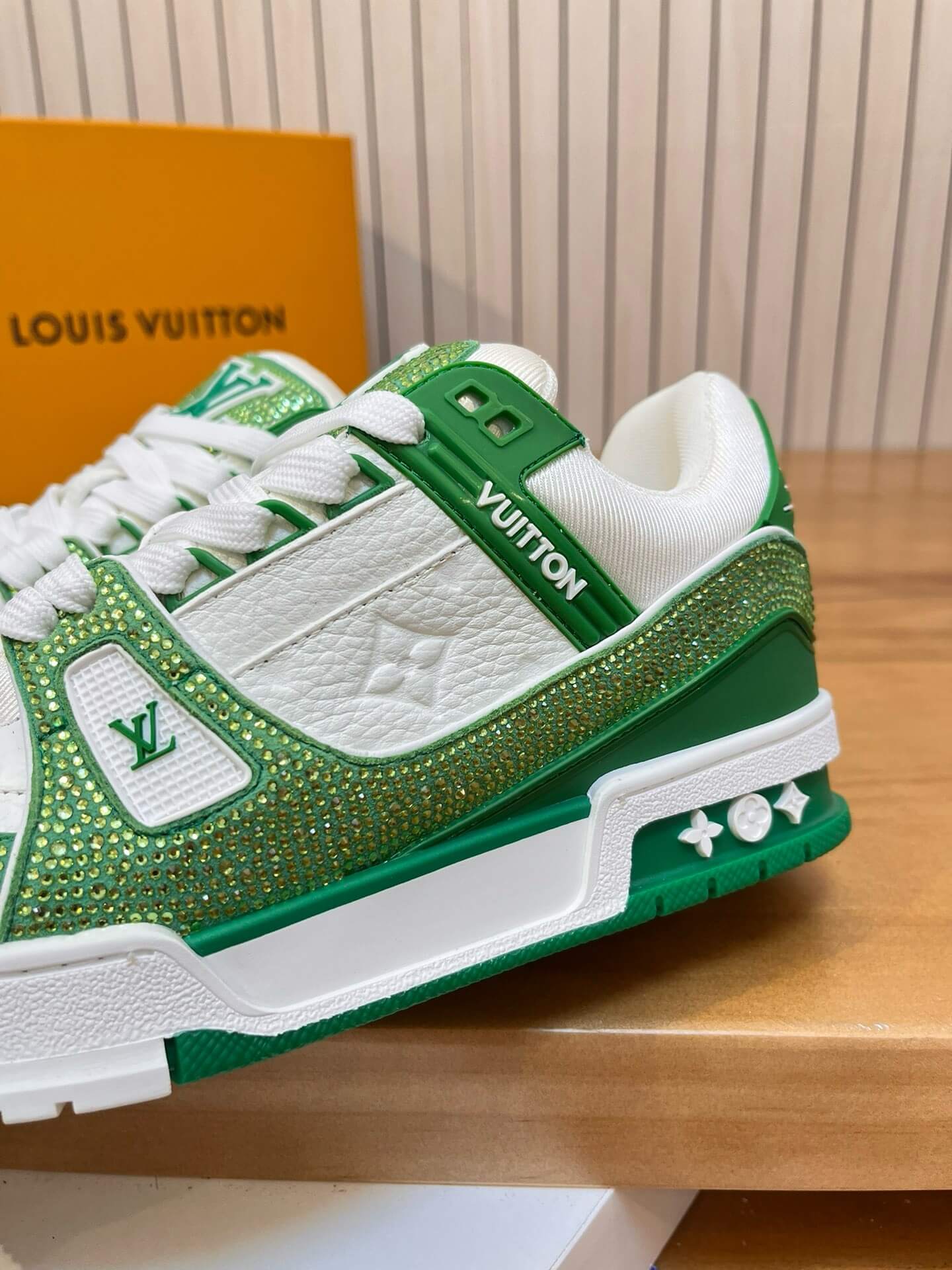 Green Crystal Sneakers