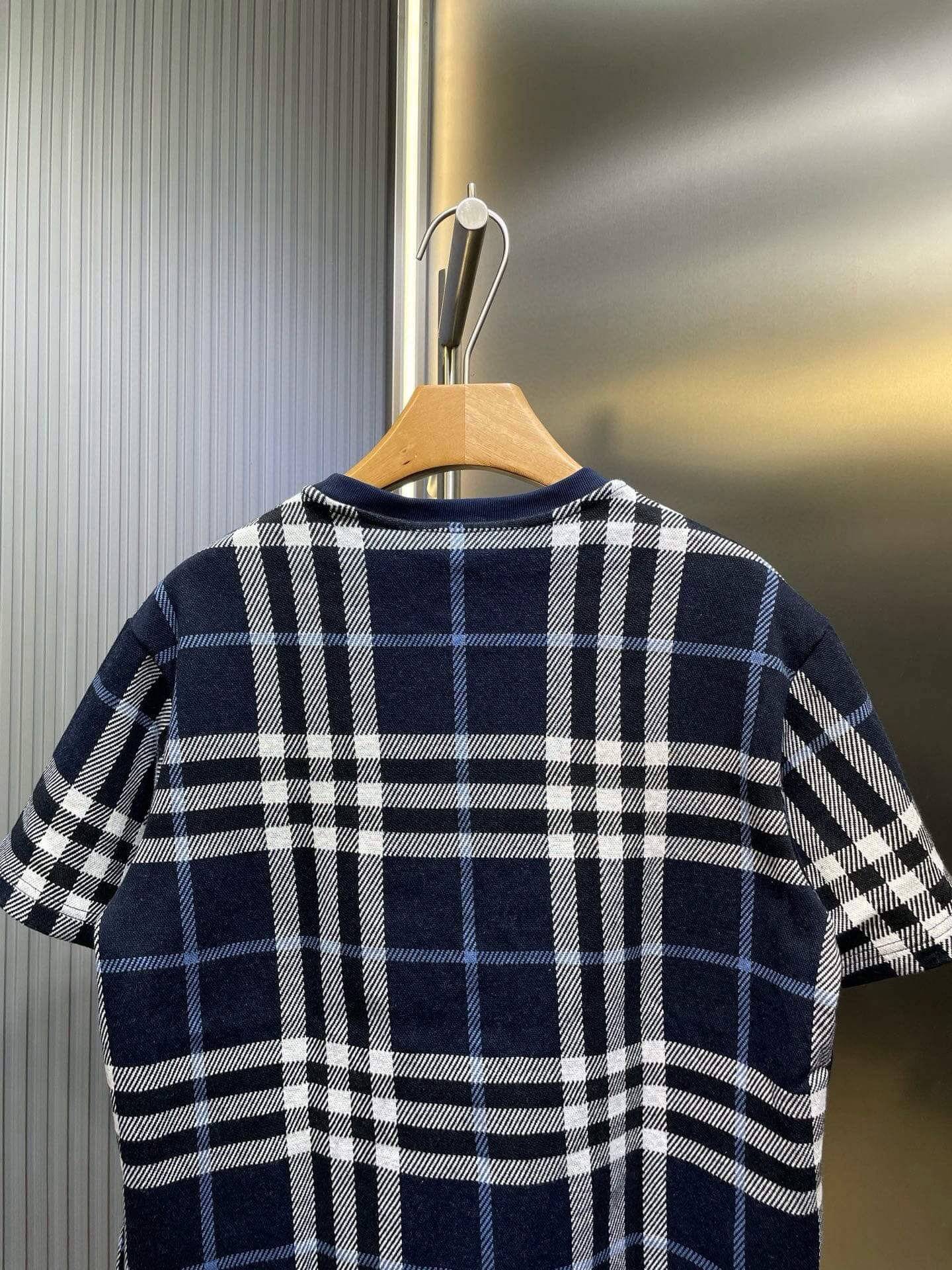 Retro Knit Check T-Shirt