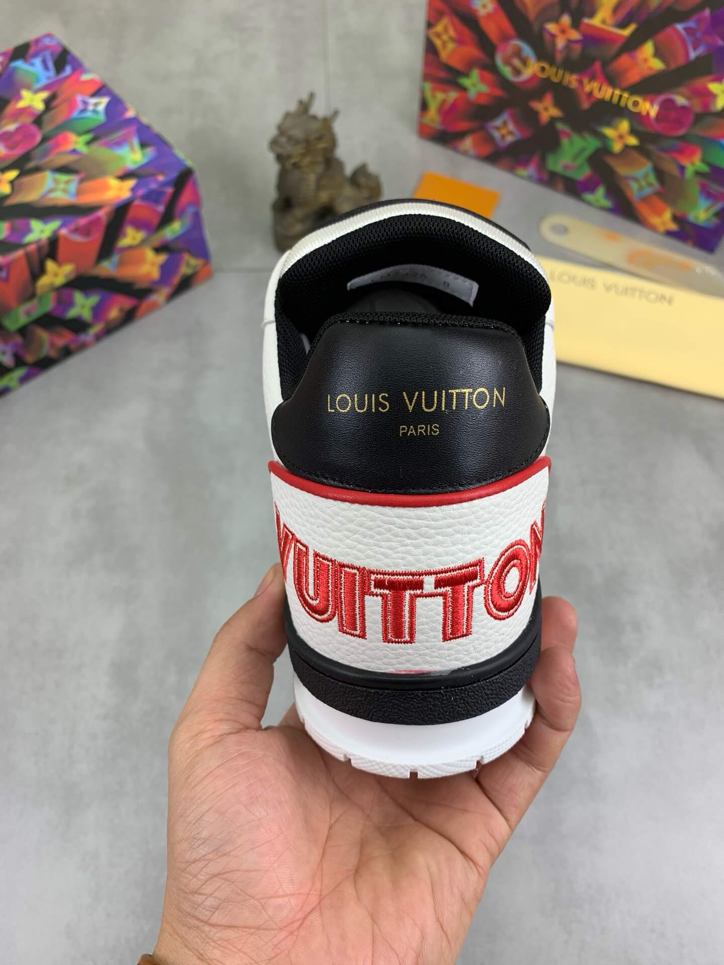 New Red Striped Sneakers