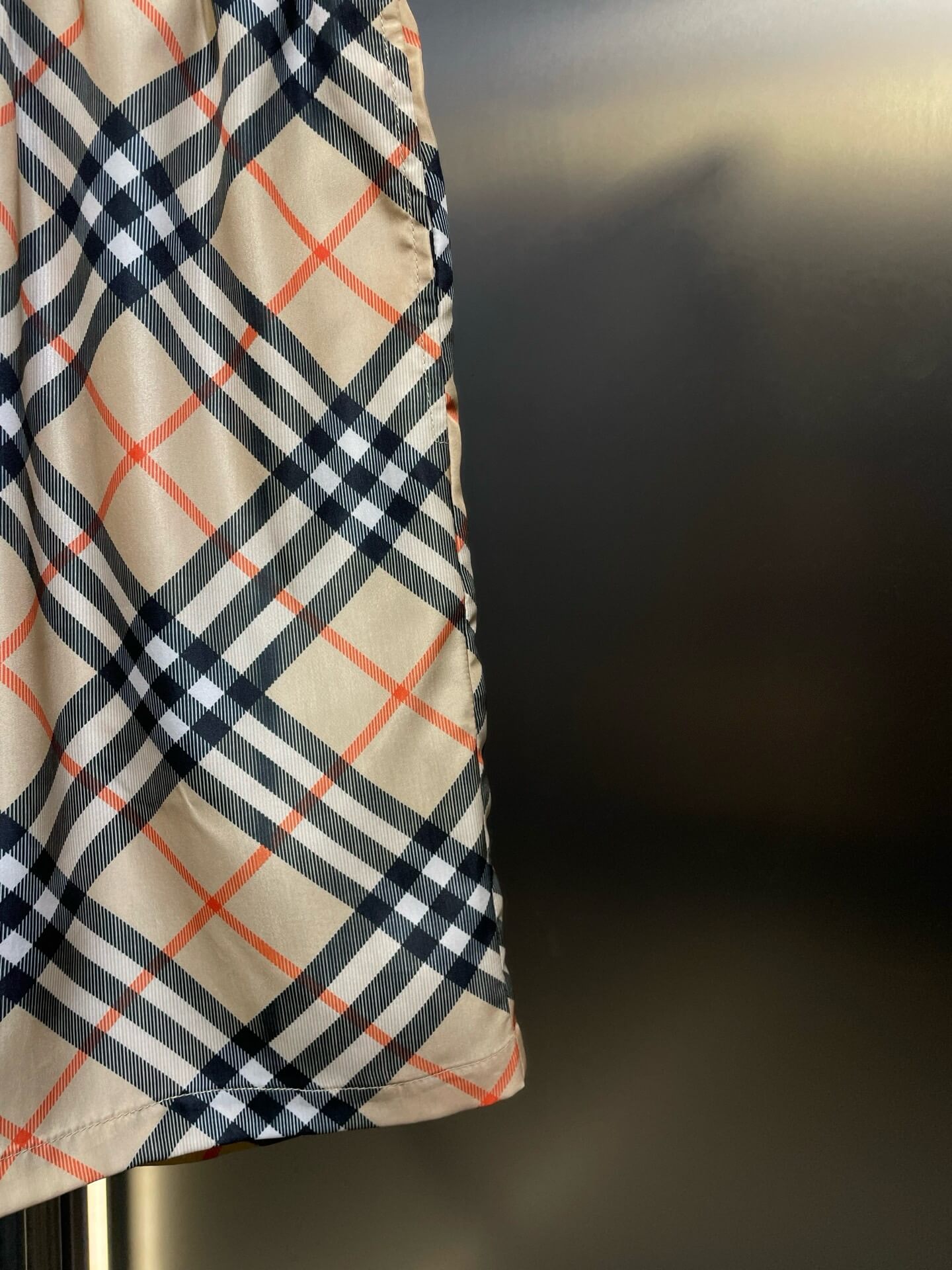 Classic Diagonal Plaid Shorts