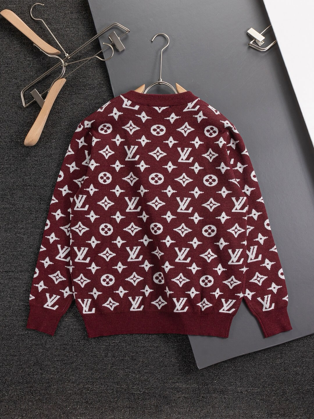 Red All-Over Print Sweater
