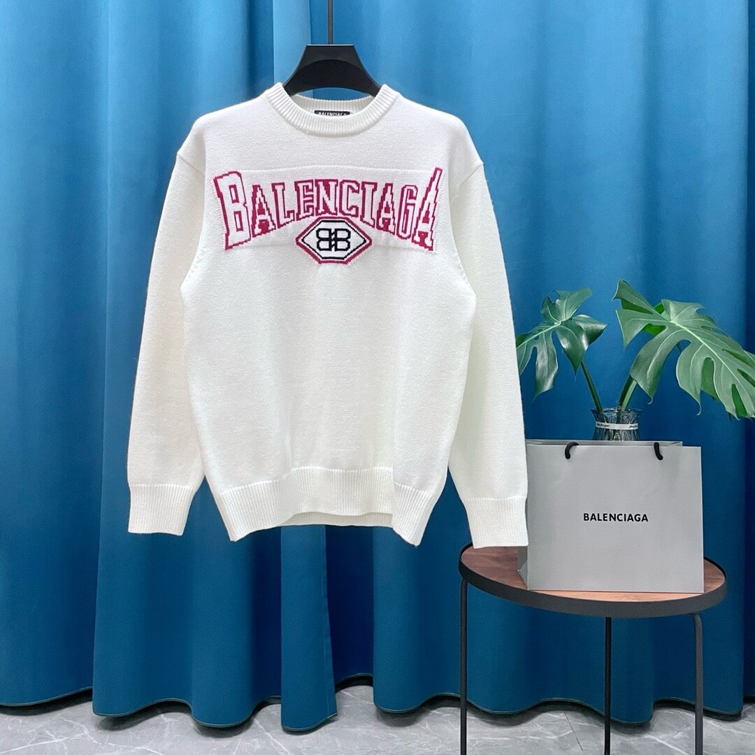Red Letter Embroidered Sweater