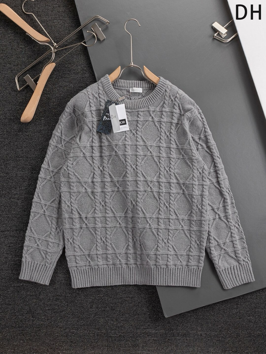 Rattan Plaid Crewneck Sweater