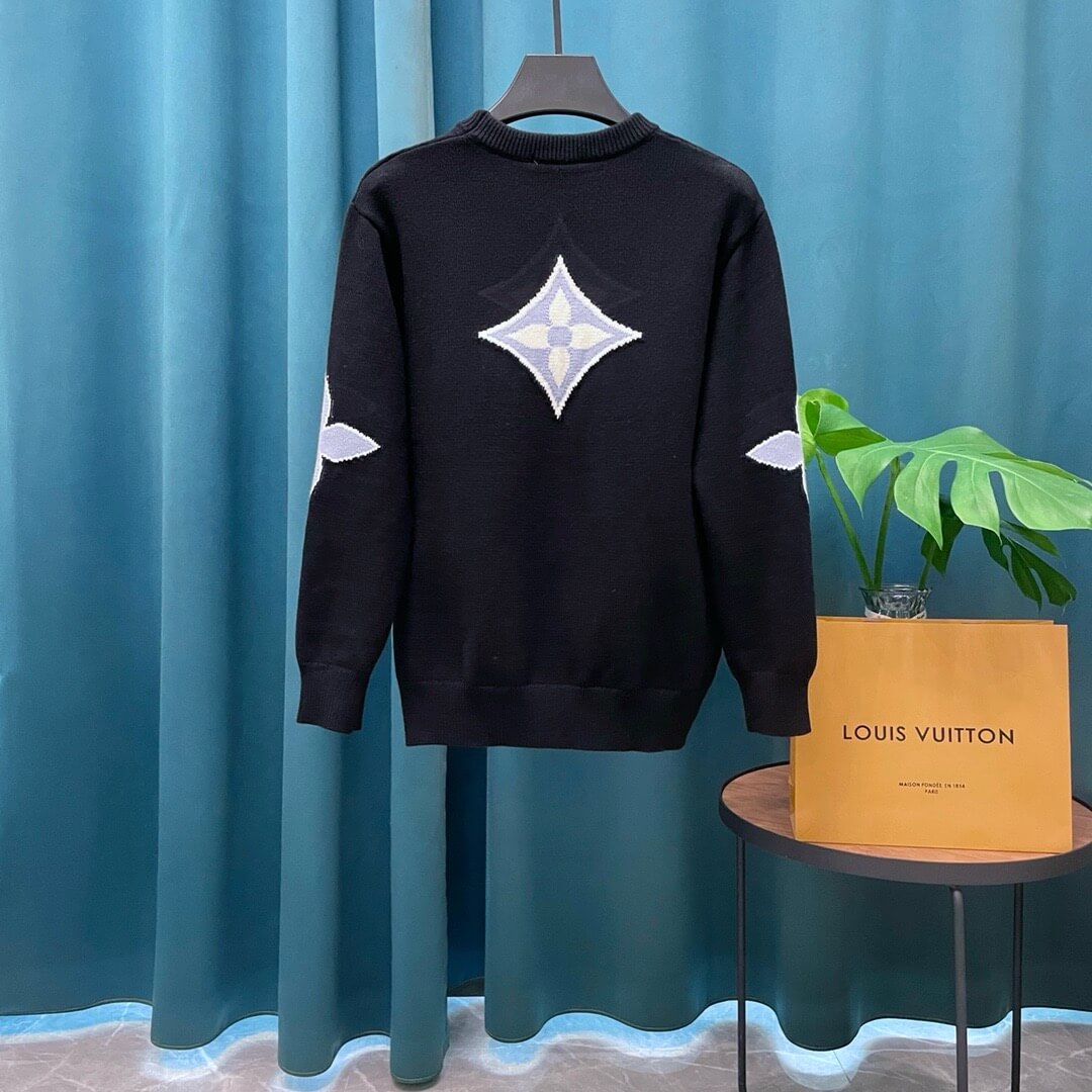 New Jacquard Wool Knit Sweater