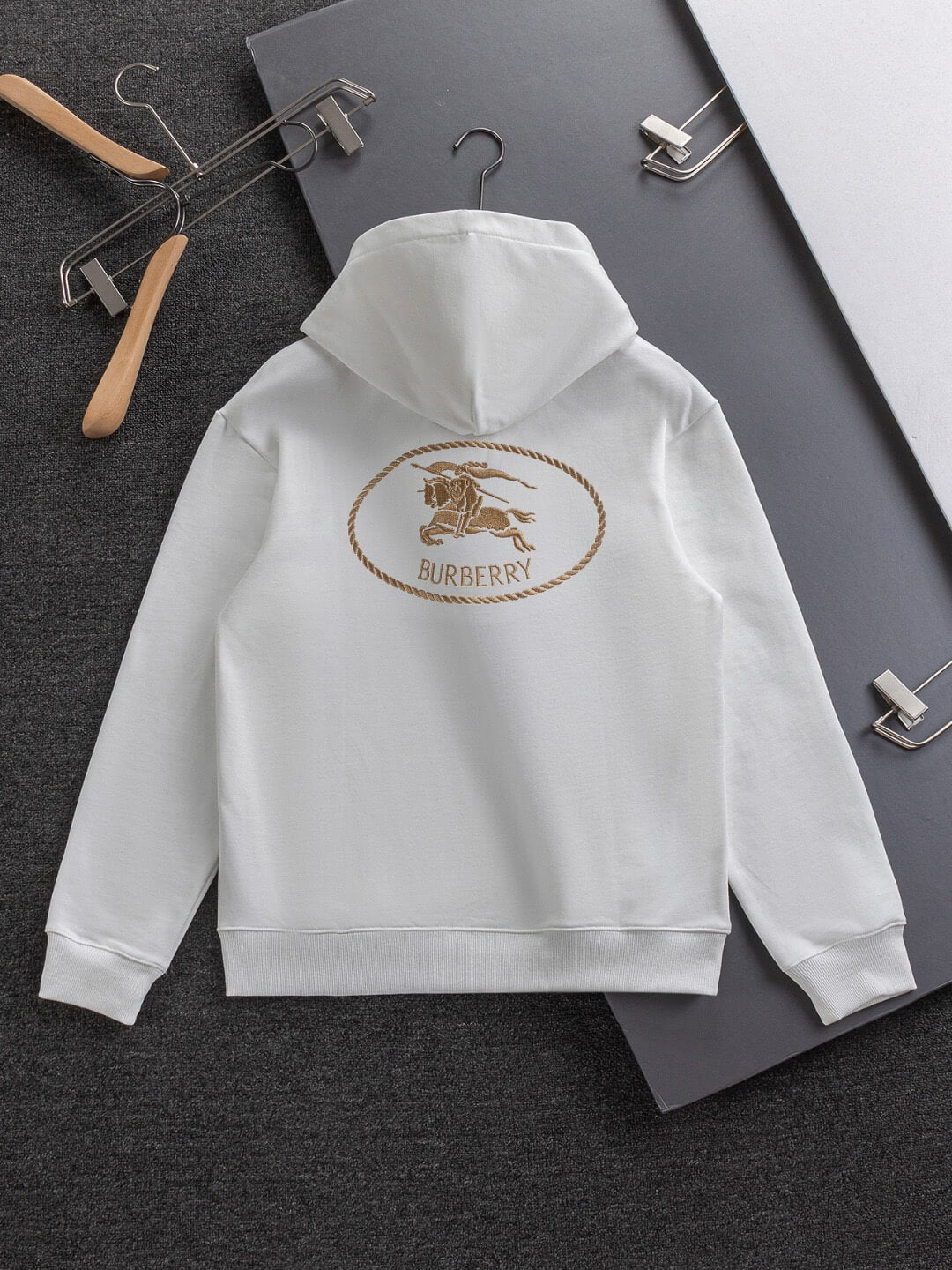 Chest War Horse Embroidery Hoodie