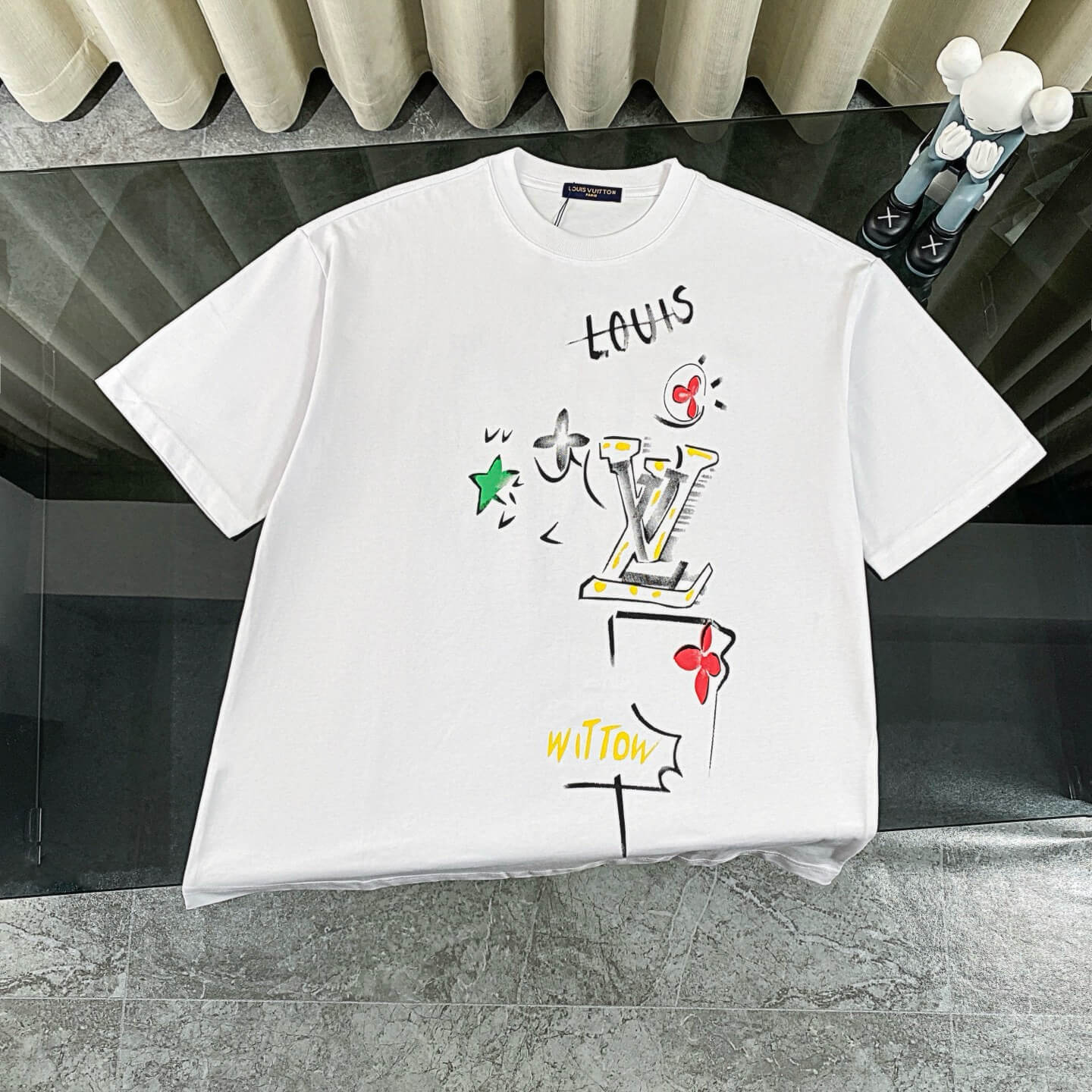 Hand-Drawn Print T-Shirt