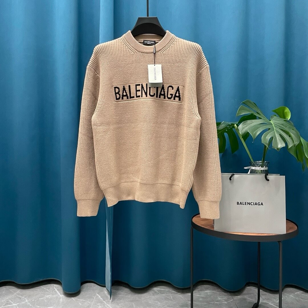 Classic Letter Embroidered Sweater