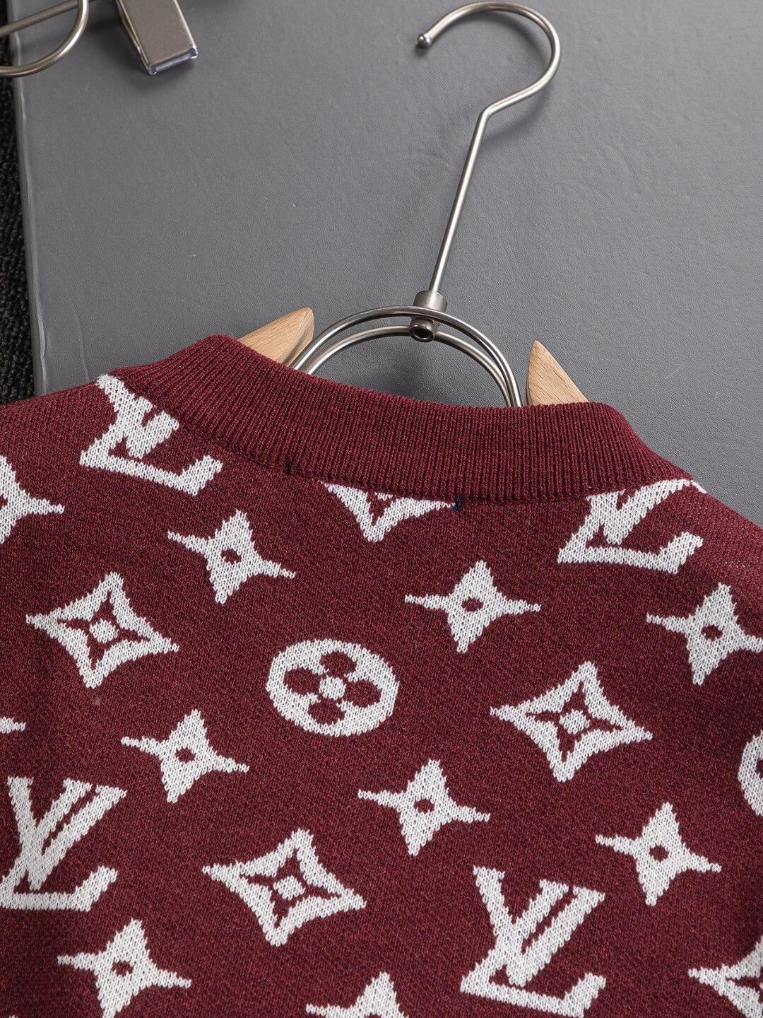 Red All-Over Print Sweater
