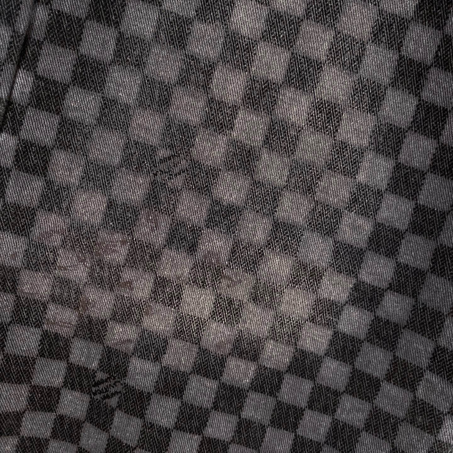 Checkerboard Denim Jeans