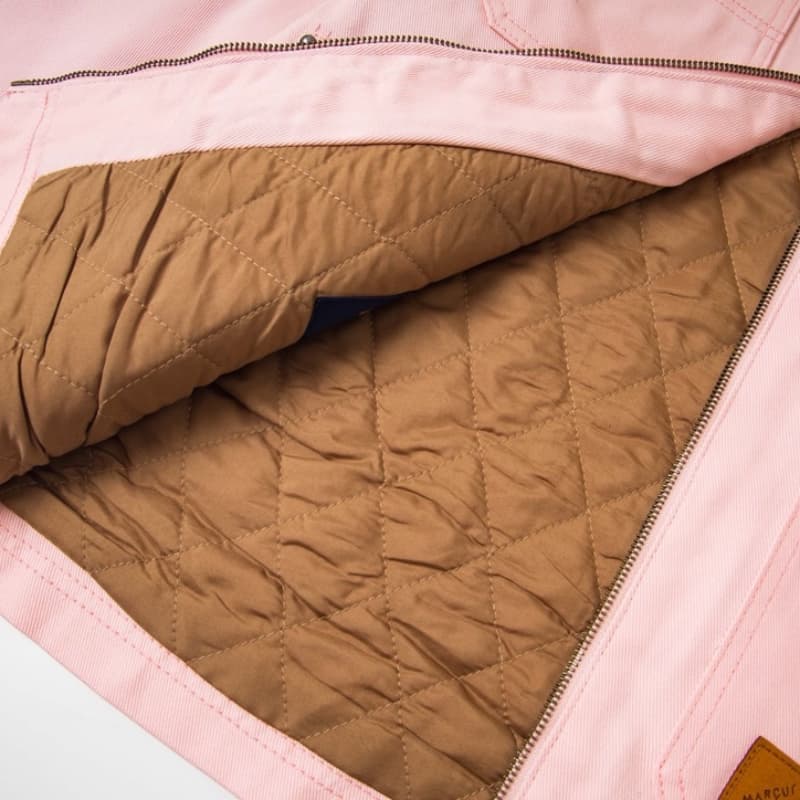 Pink Deer-Texture Brown Collar Jacket