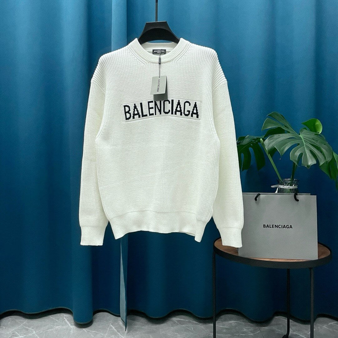 Classic Letter Embroidered Sweater