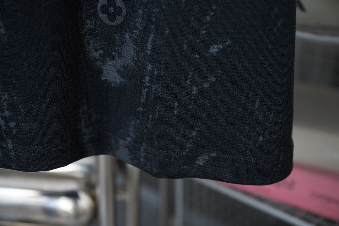 Ripple Texture Puff Print T-Shirt