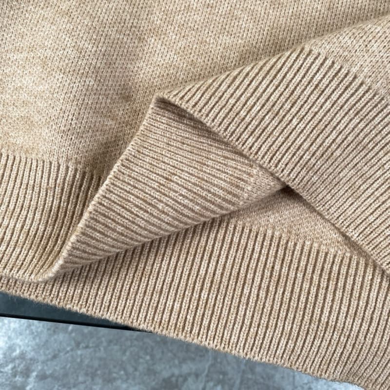Classic Jacquard Knit Wool Sweater