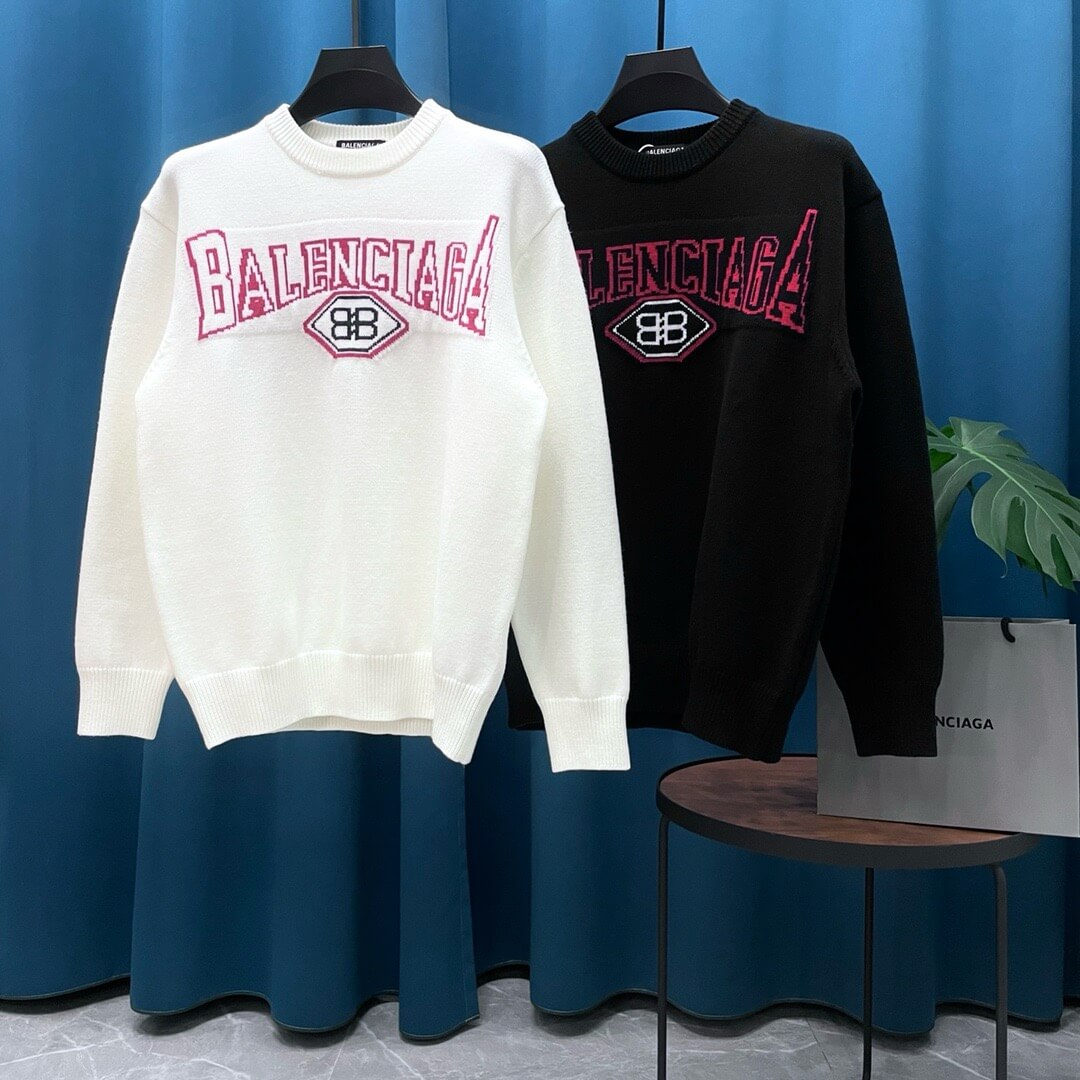 Red Letter Embroidered Sweater