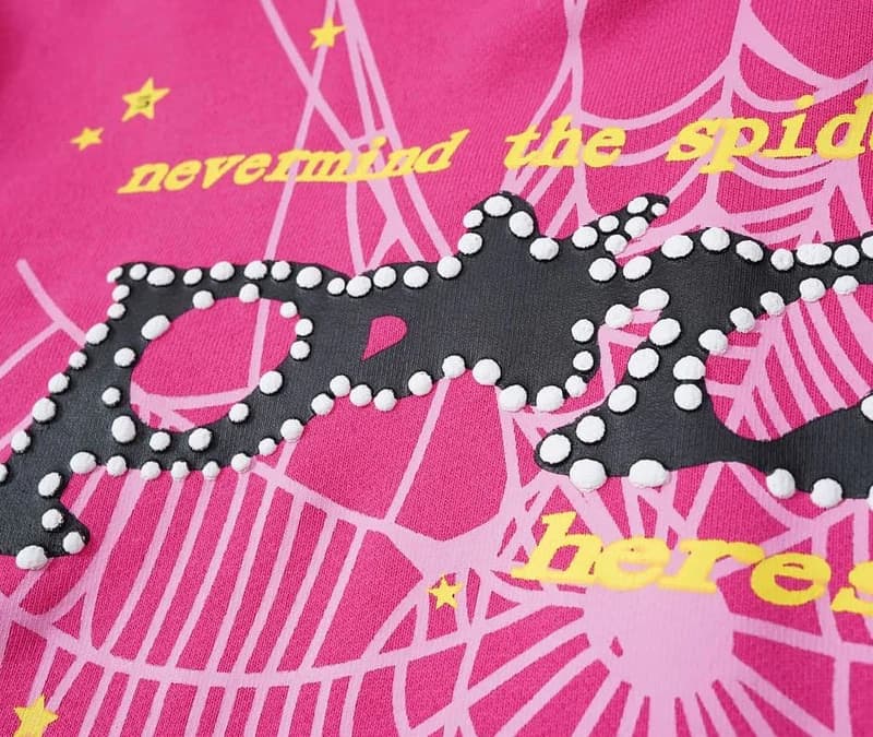 Classic Web Black & Pink Hoodie