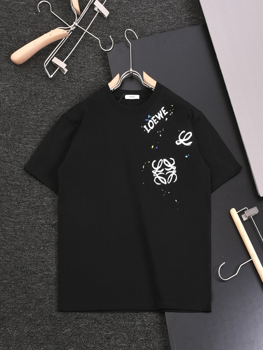 Hand-Drawn Letter Graphic T-Shirt