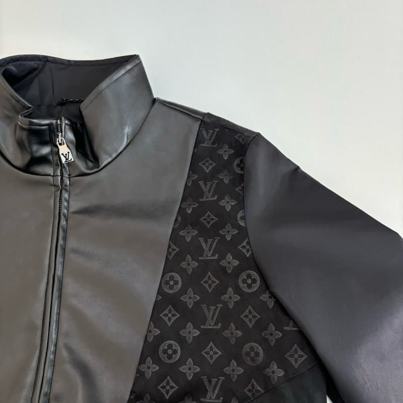 Vintage Monogram Patchwork Leather Jacket