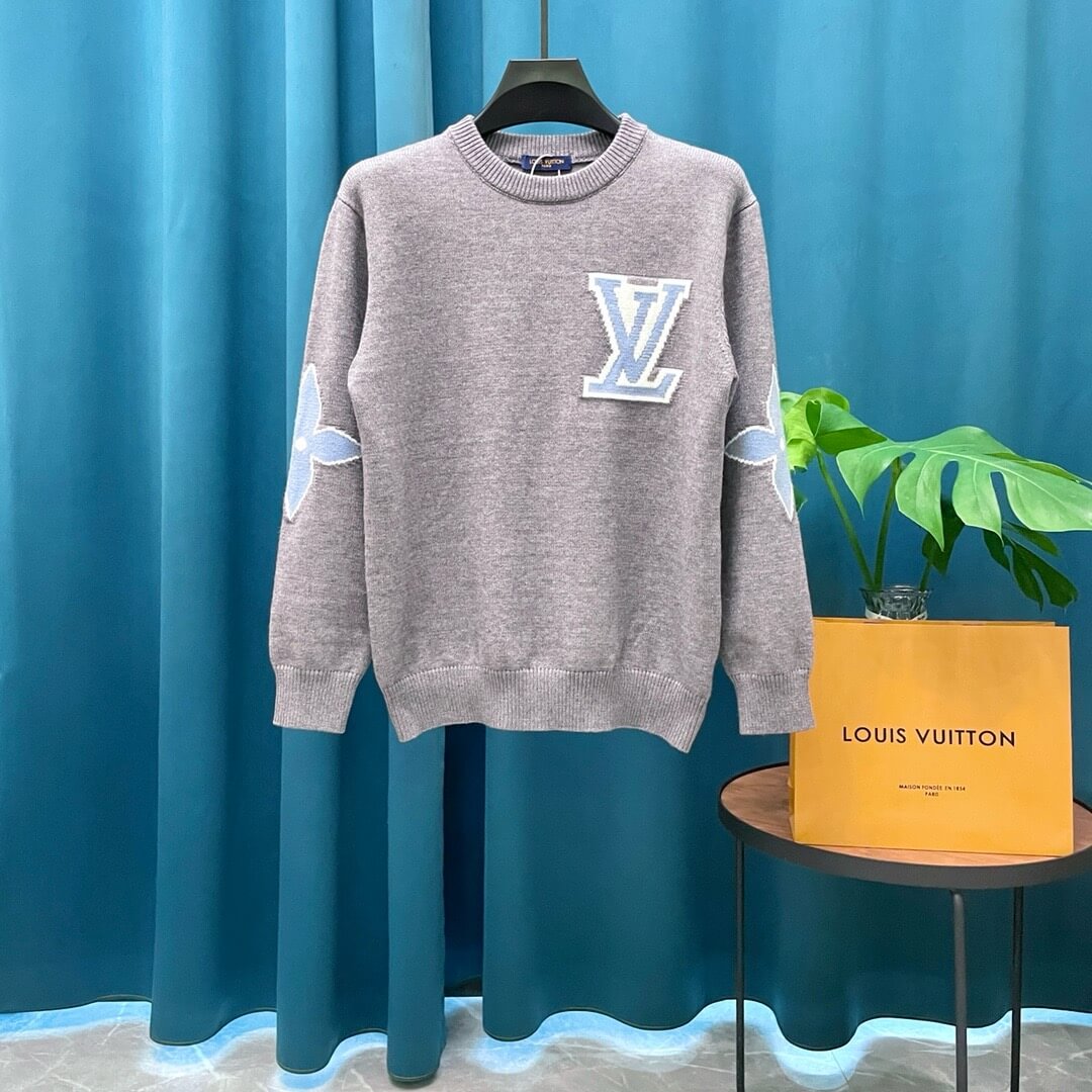 New Jacquard Wool Knit Sweater
