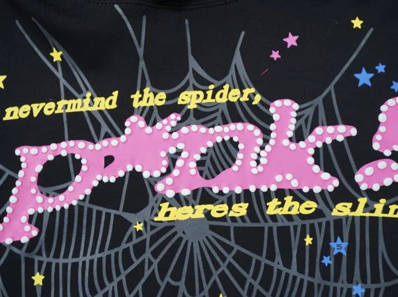 Classic Web Black & Pink Hoodie