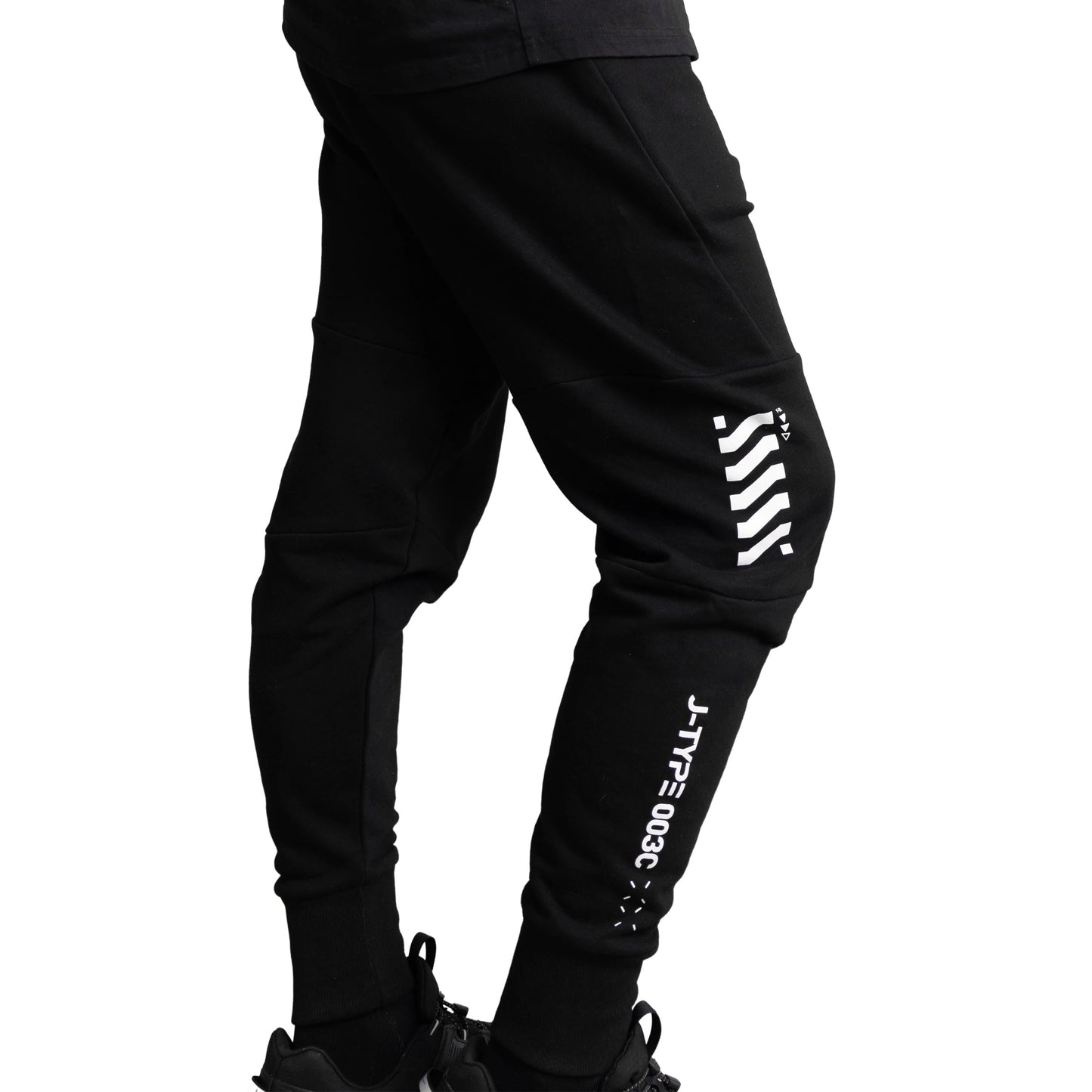 J-Type 003C Black Athletic Joggers