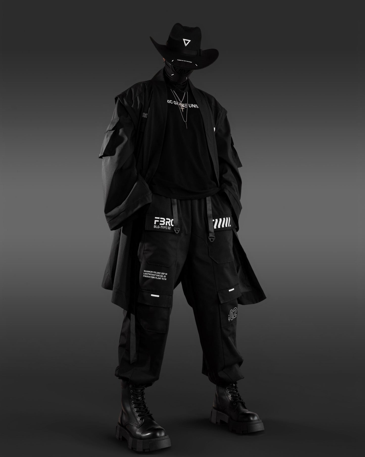 BLG-Type 02 Black Ripstop Cargo Pants