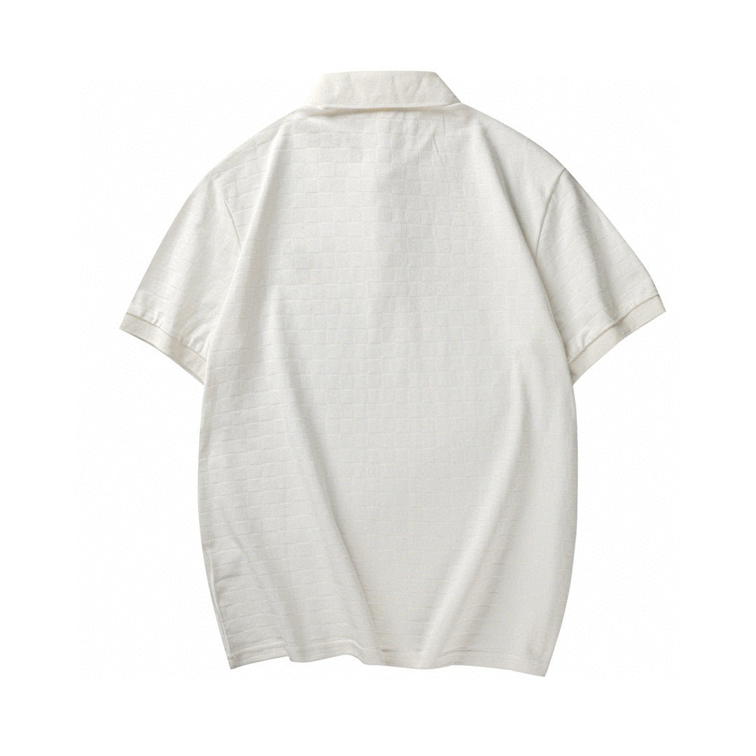 Minimalist White - Toned Polo Shirt