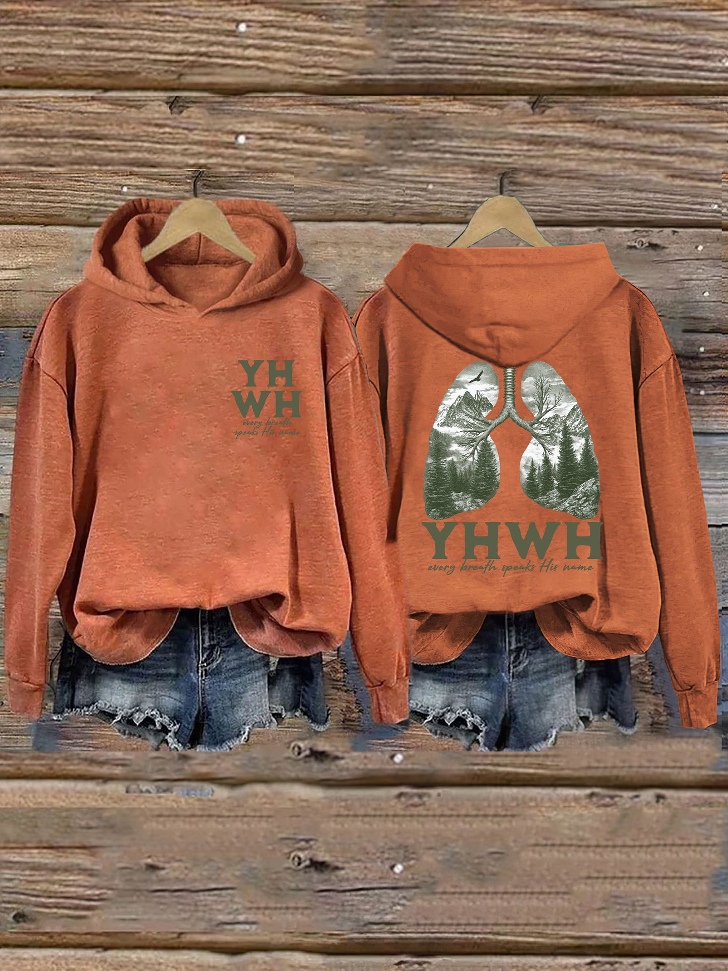 Yhwh Lungs Christian Hoodie