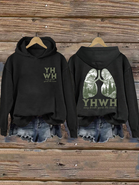 Yhwh Lungs Christian Hoodie
