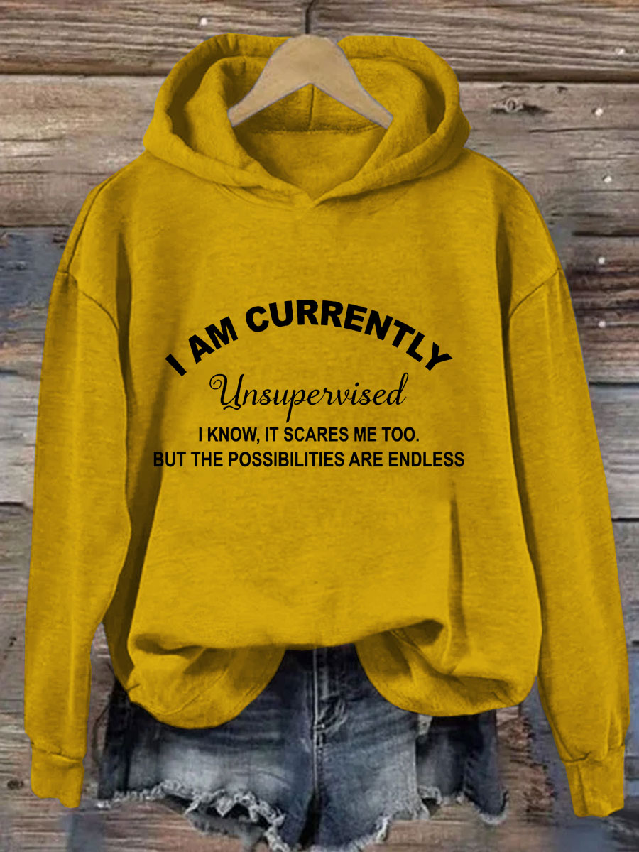 I Am Currently Unsupervised Hoodie