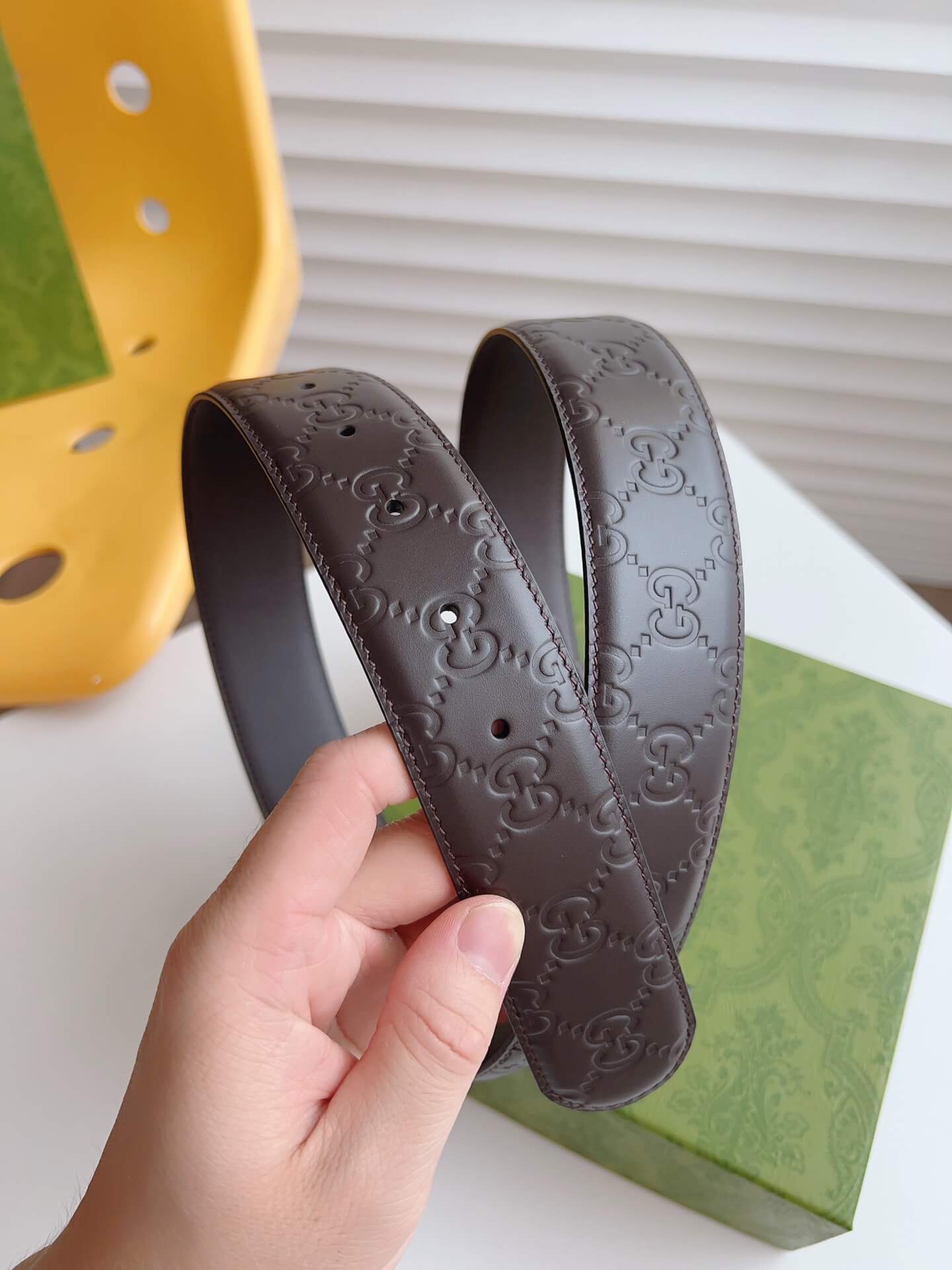 Vintage Floral-Embroidered Leather Belt