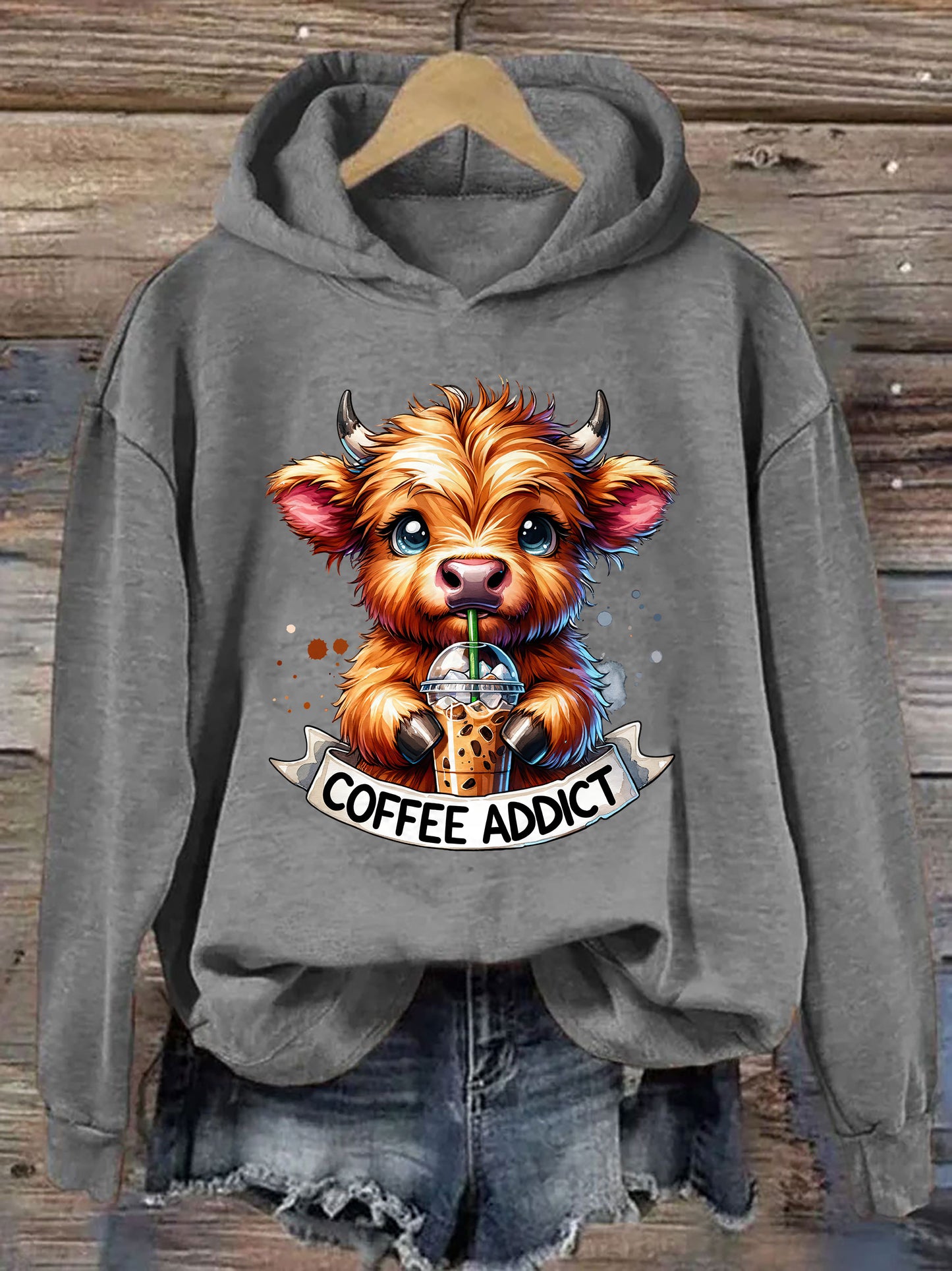 Cute Highland Cow Hoodie