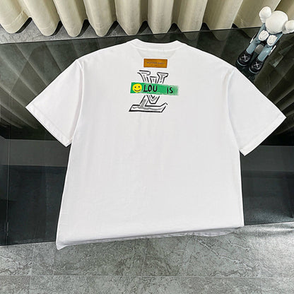 Hand-Drawn Print T-Shirt