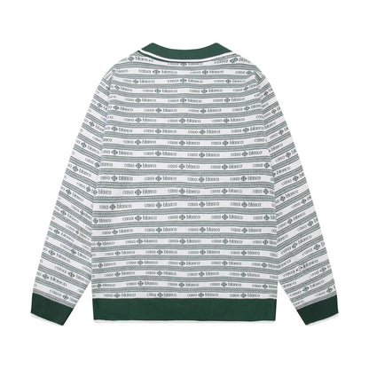 Colorblock Long-Sleeve Knit Jacket