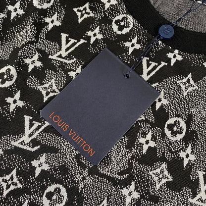 2025 New Classic Black Jacquard T-shirt