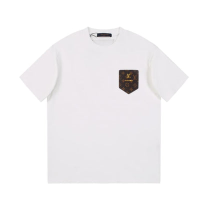2025 New Classic Floral Pocket with Metal T-shirt