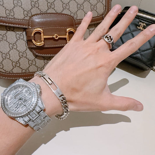 Classic Letter Engraved Bangle